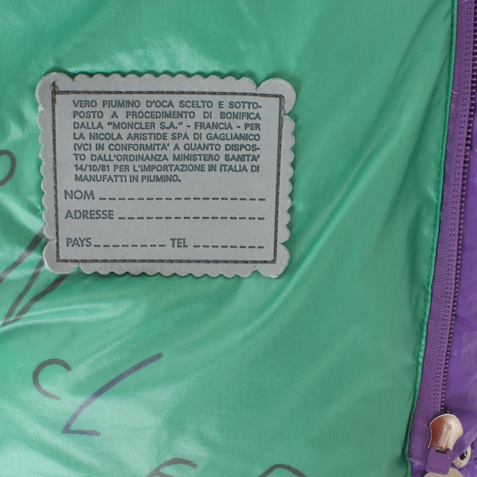 Moncler Grenoble Purple Goose Down Bomber Jacket Vintage 90s 9