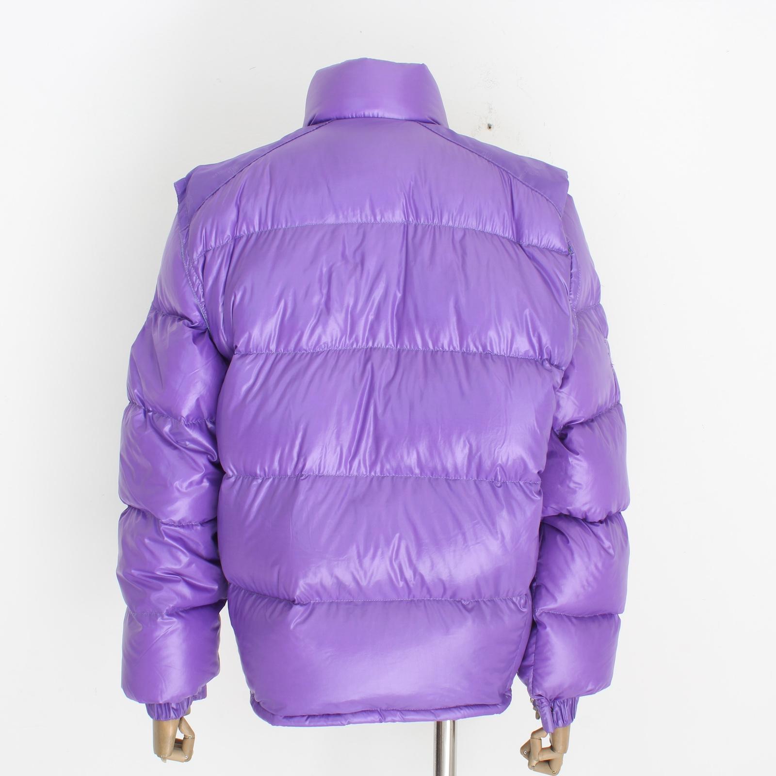 Moncler Grenoble Purple Goose Down Bomber Jacket Vintage 90s 1