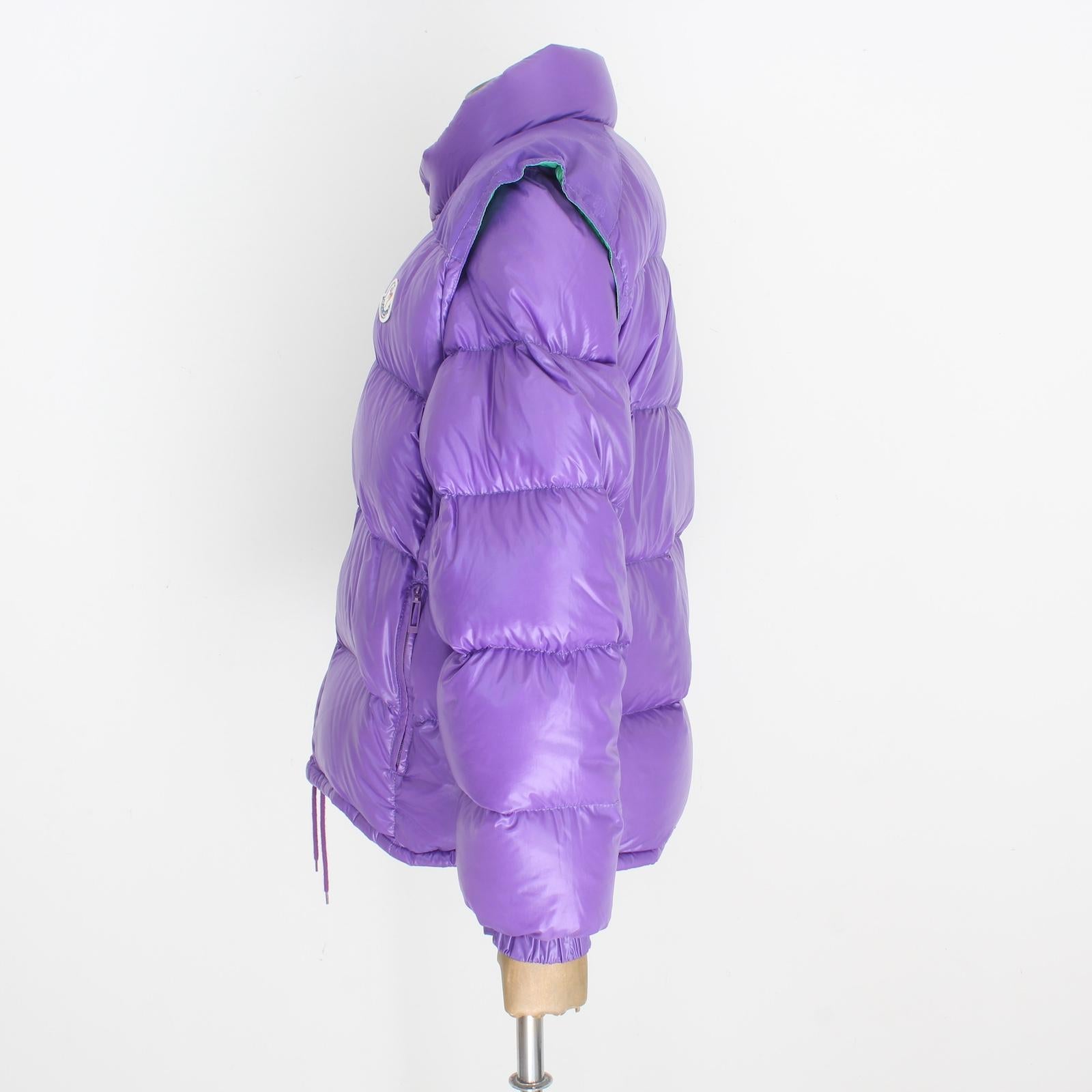Moncler Grenoble Purple Goose Down Bomber Jacket Vintage 90s 2