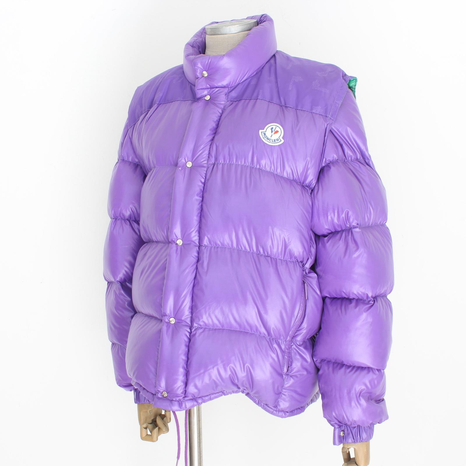 Moncler Grenoble Purple Goose Down Bomber Jacket Vintage 90s 3