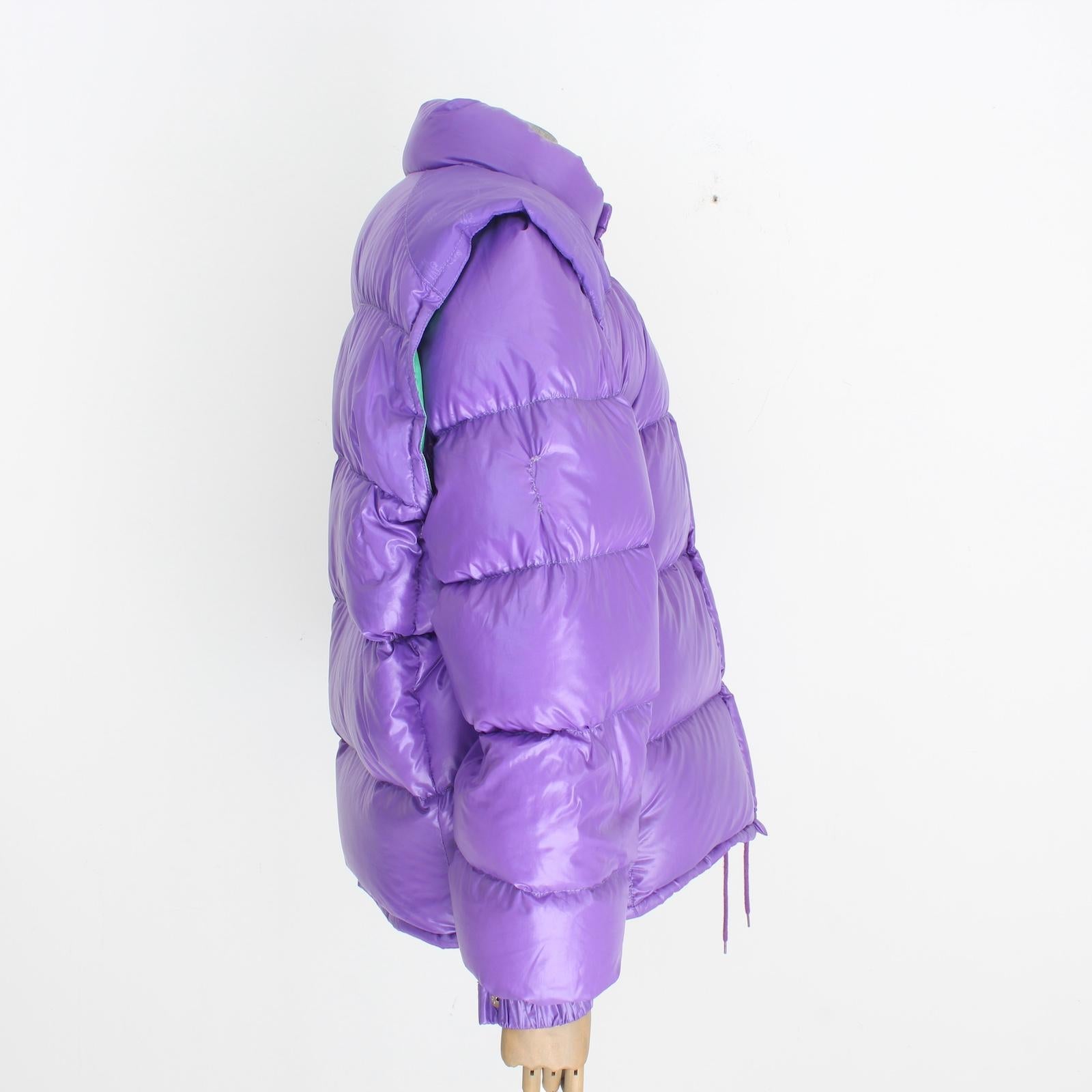 Moncler Grenoble Purple Goose Down Bomber Jacket Vintage 90s 4