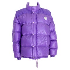 Moncler Grenoble Purple Goose Down Bomber Jacket Vintage 90s