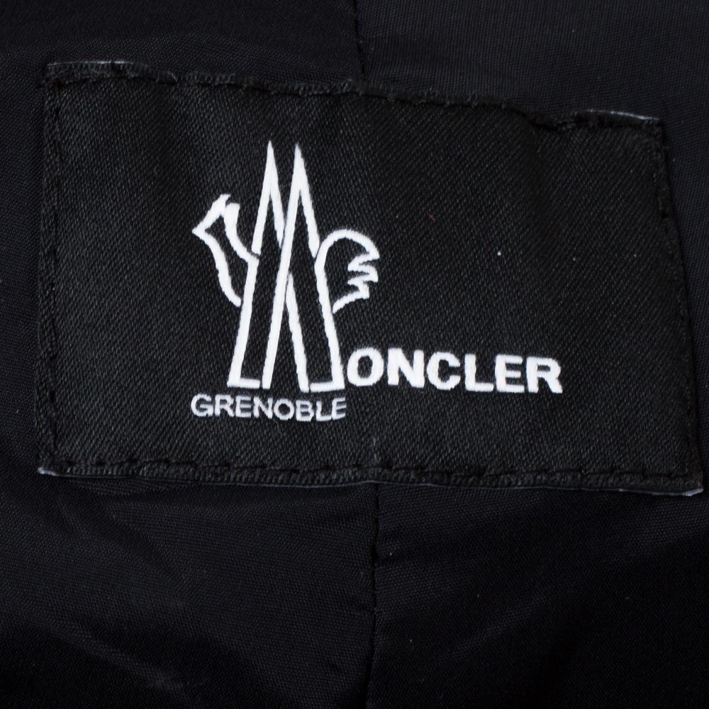 Moncler Grenoble Red Corduroy Straight Fit Overalls S In Excellent Condition In Dubai, Al Qouz 2