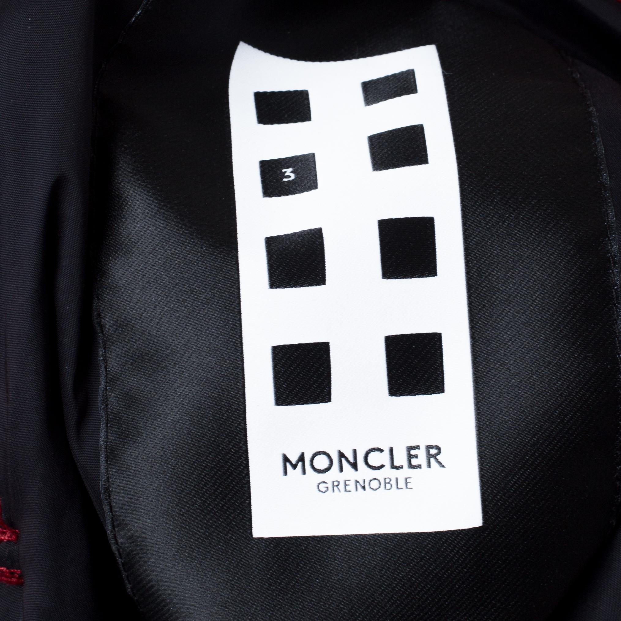 Moncler Grenoble Red Corduroy Straight Fit Overalls S 2