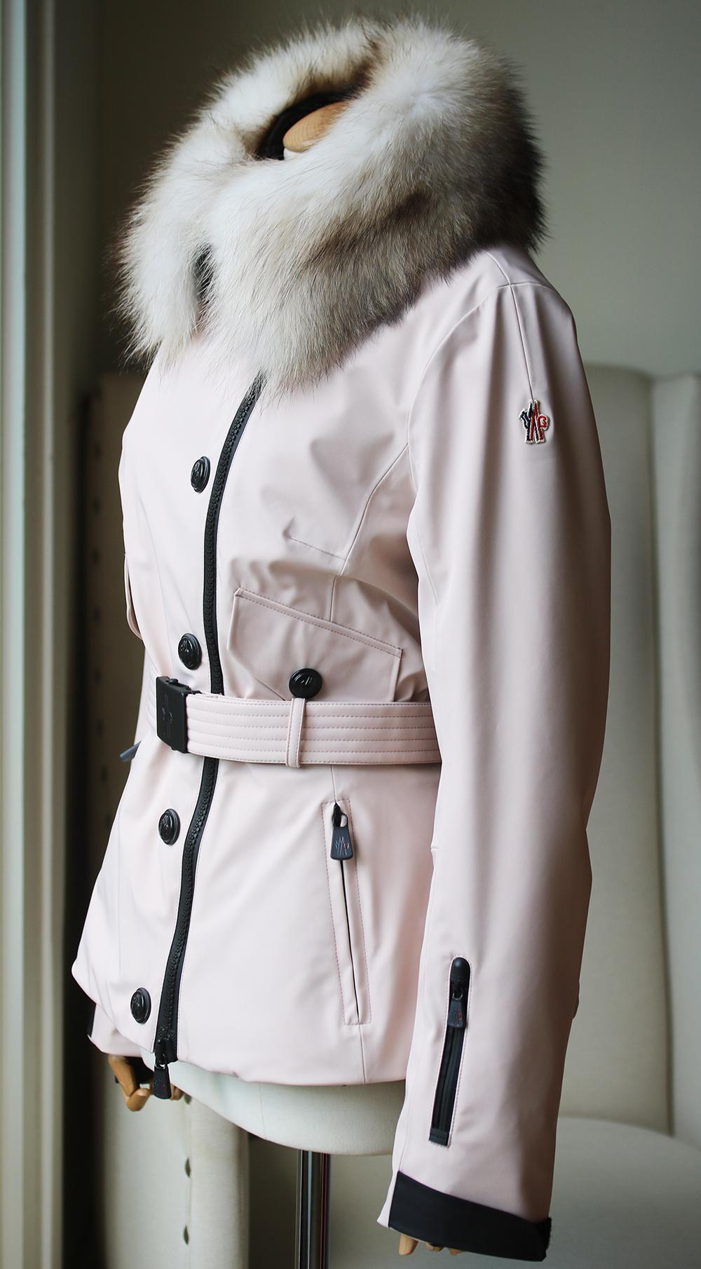 moncler grenoble sappey down fur-trim jacket