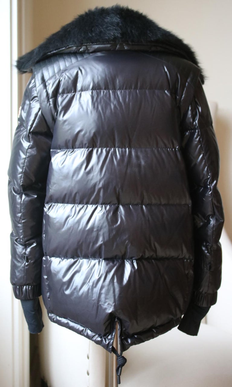 Moncler Grenoble Seelisberg Shearling-Trimmed Quilted Glossed-Shell ...