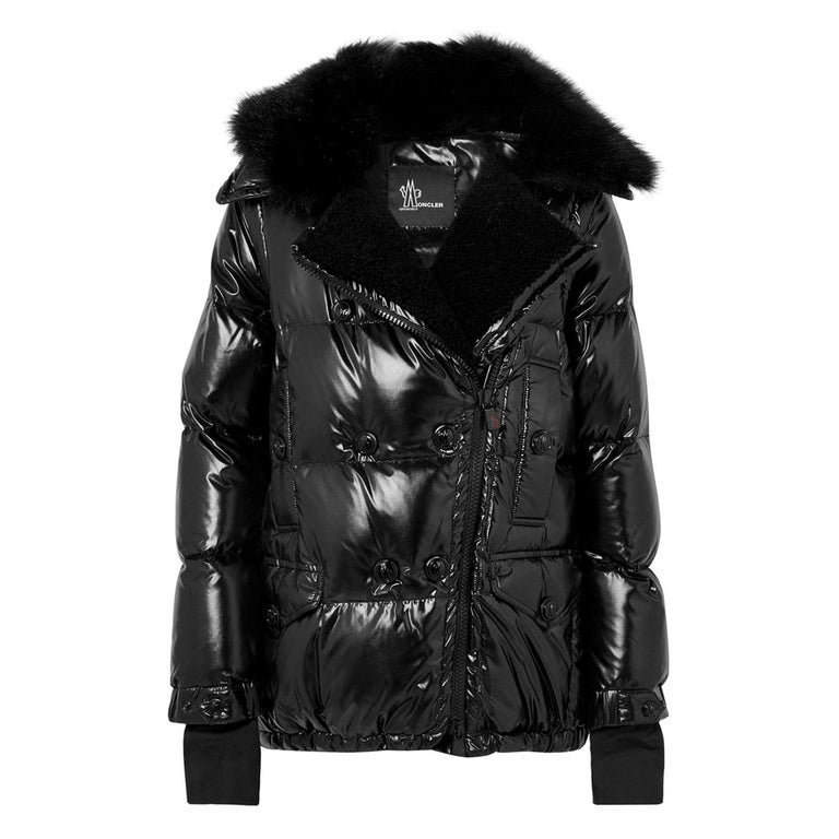 Moncler Grenoble Seelisberg Shearling-Trimmed Quilted Glossed-Shell Down  Jacket at 1stDibs | moncler sale, moncler shearling jacket, moncler on sale