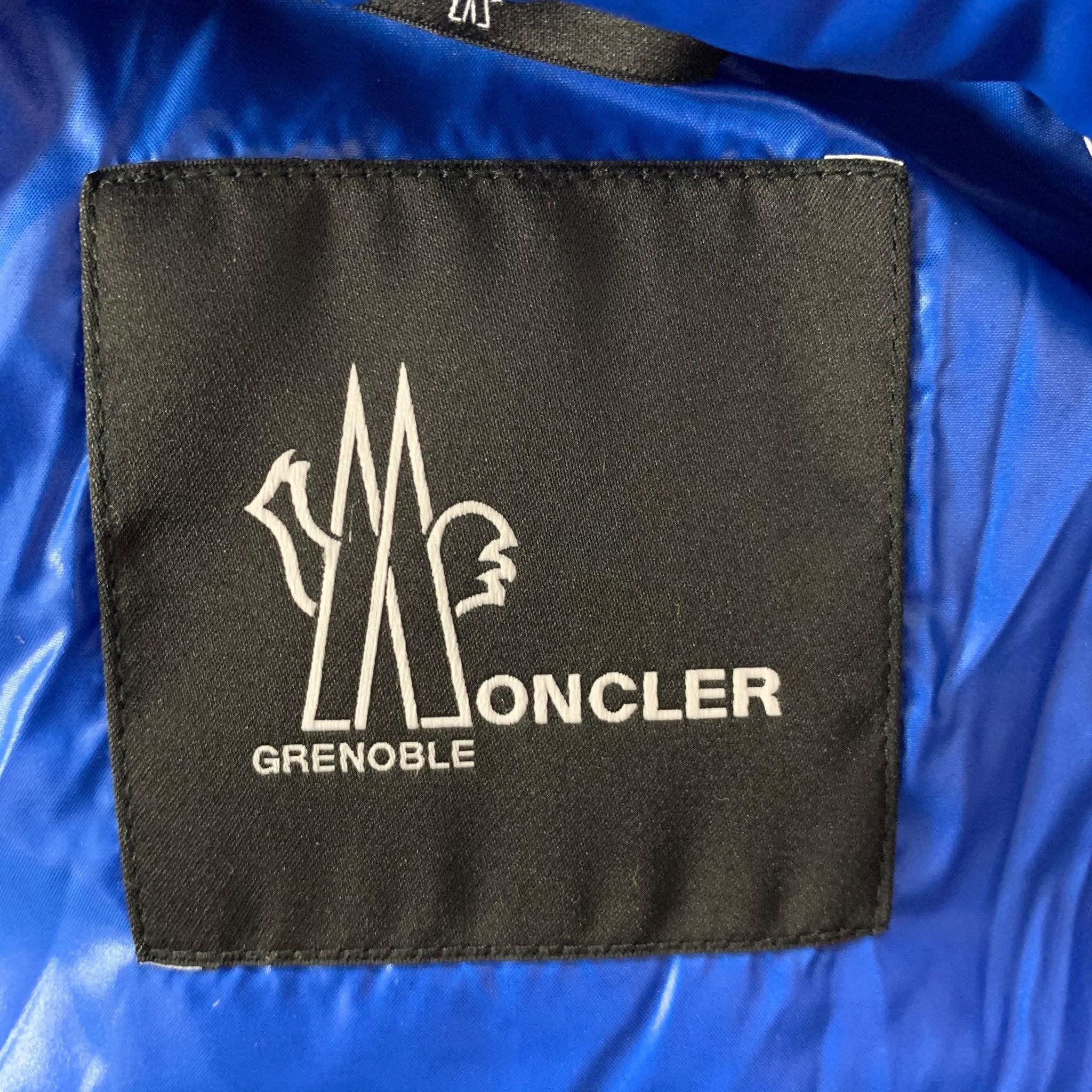 MONCLER GRENOBLE  Size XL Red Corduroy Cotton Hooded Jacket For Sale 2
