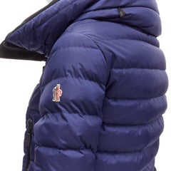 MONCLER GRENOBLE Vonne Giubbotto navy blue black down puffer jacket US00 XXS