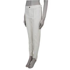 MONCLER GRENOBLE white nylon SPORTIVO STIRRUP SKI Pants 42 M