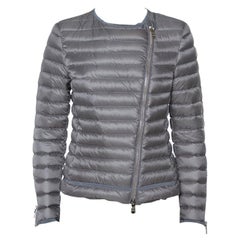 Used Moncler Grey Down Quilted Amey Jacket M