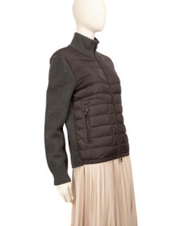 Moncler Grey Maglione Tricot Cardigan Size M