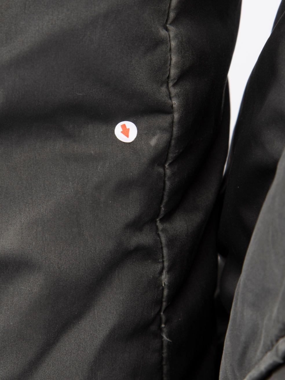 Moncler Grauer Mid-Länge-Puffermantel mit Kapuze Größe M im Angebot 1