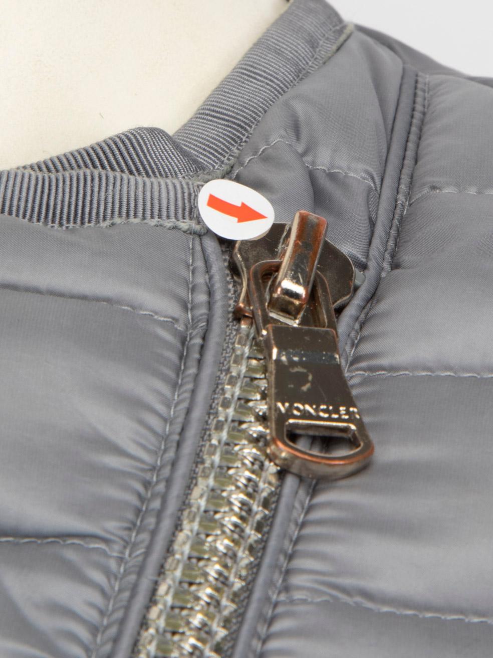 Moncler Grey Quilted Puffer Amey Jacket Size S For Sale 5