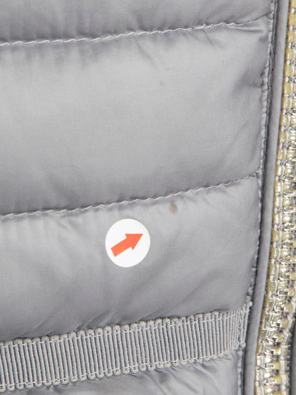 Women's Moncler Grey Quilted Puffer Amey Jacket Size S For Sale