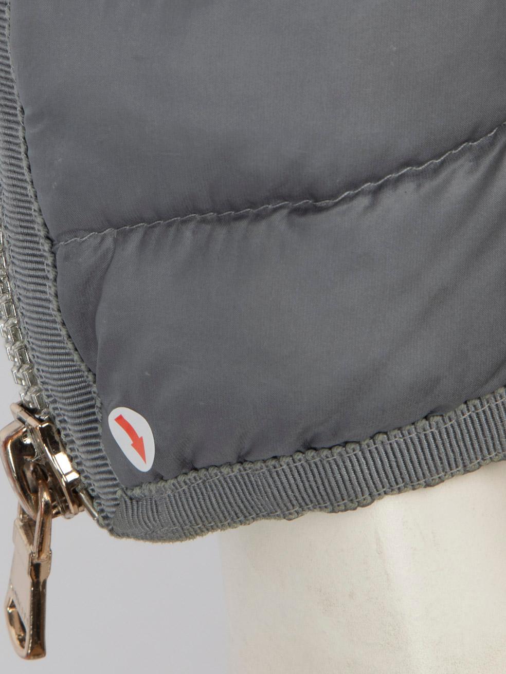 Moncler Grey Quilted Puffer Amey Jacket Size S For Sale 2