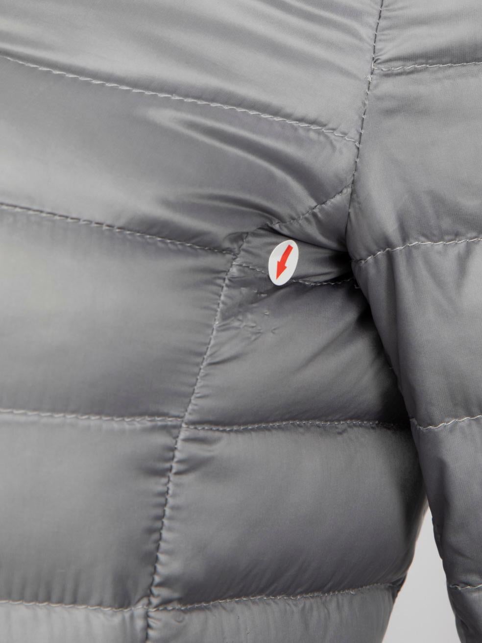 Moncler Grey Quilted Puffer Amey Jacket Size S For Sale 4