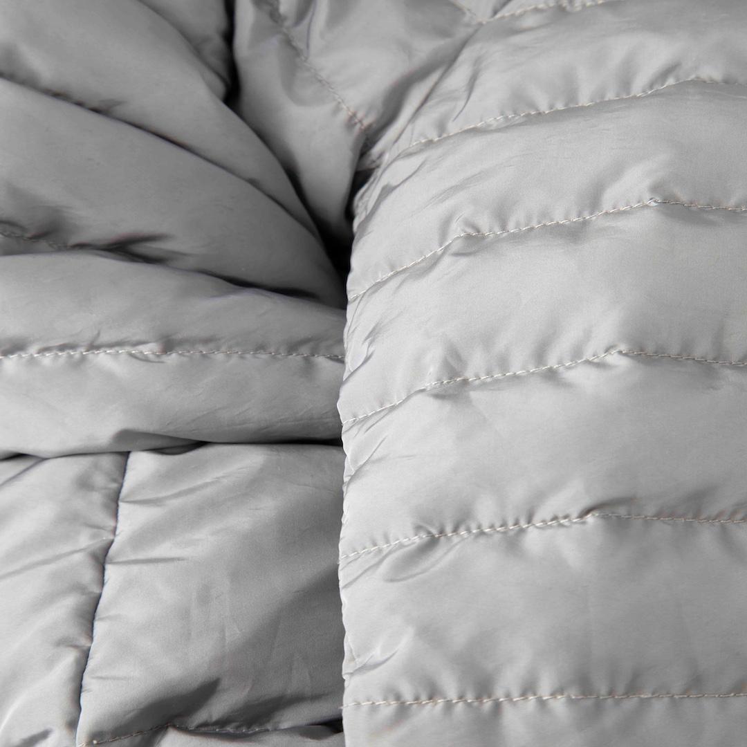 Moncler Grey Quilted Puffer Coat Size S In Good Condition For Sale In London, GB