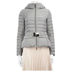 Moncler Cappotto trapuntato grigio Taglia S