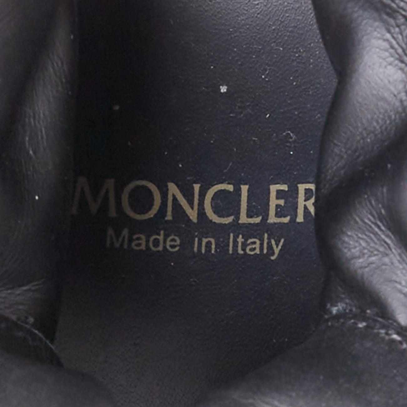 MONCLER Helis botines de senderismo negros de piel marrón EU37 en venta 6