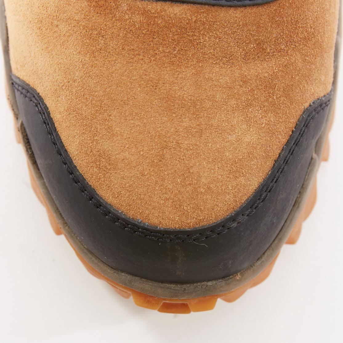 MONCLER Helis botines de senderismo negros de piel marrón EU37 en venta 1