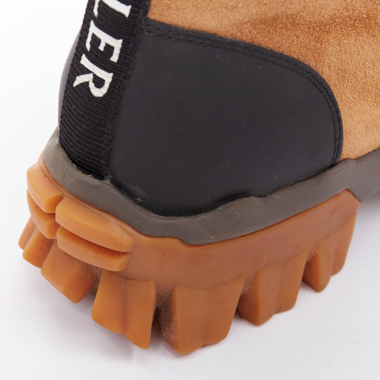 MONCLER Helis botines de senderismo negros de piel marr�ón EU37 en venta 3