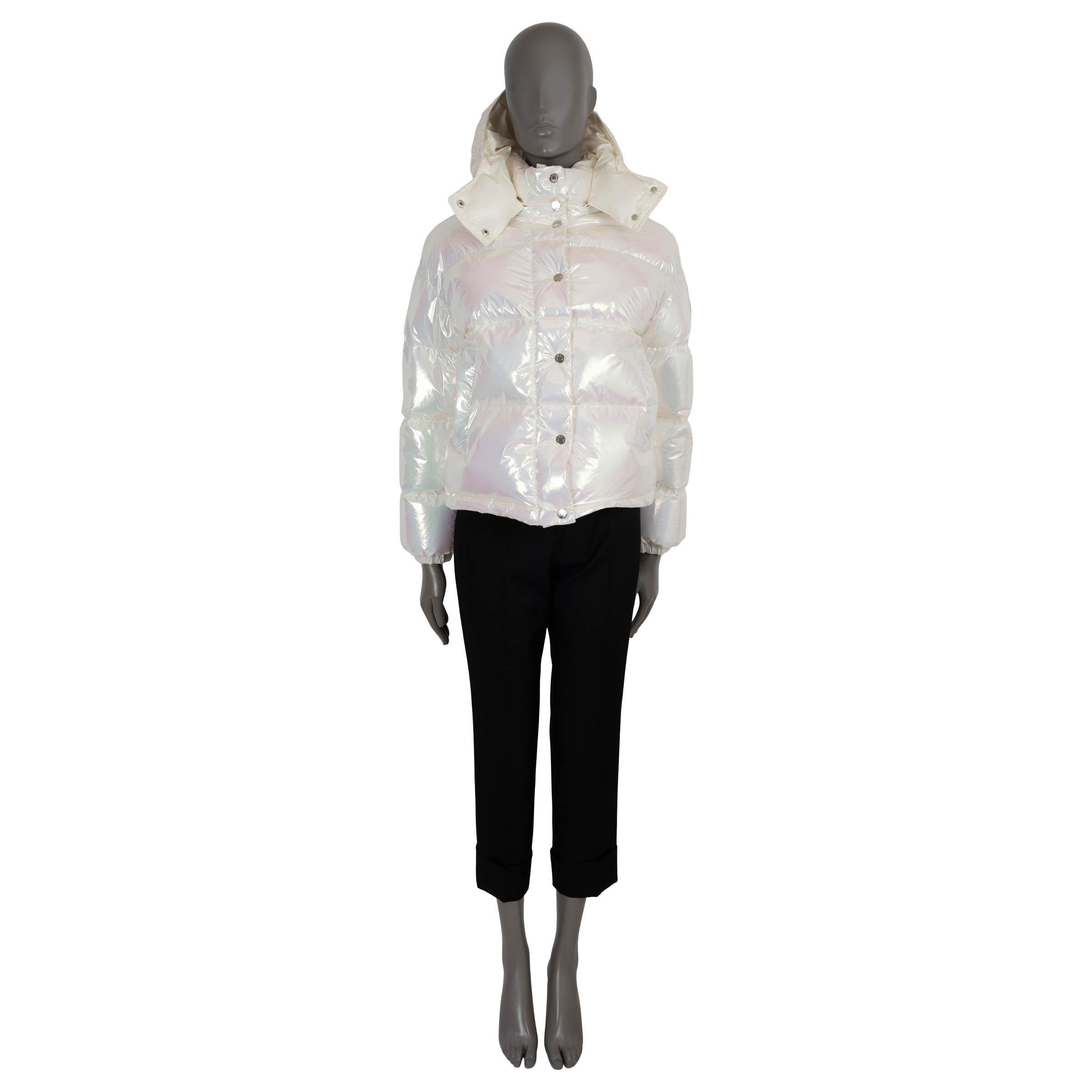 MONCLER schillernde weiße Nylonjacke 2020 DAOS DOWN PUFFER Jacke 1 S 1