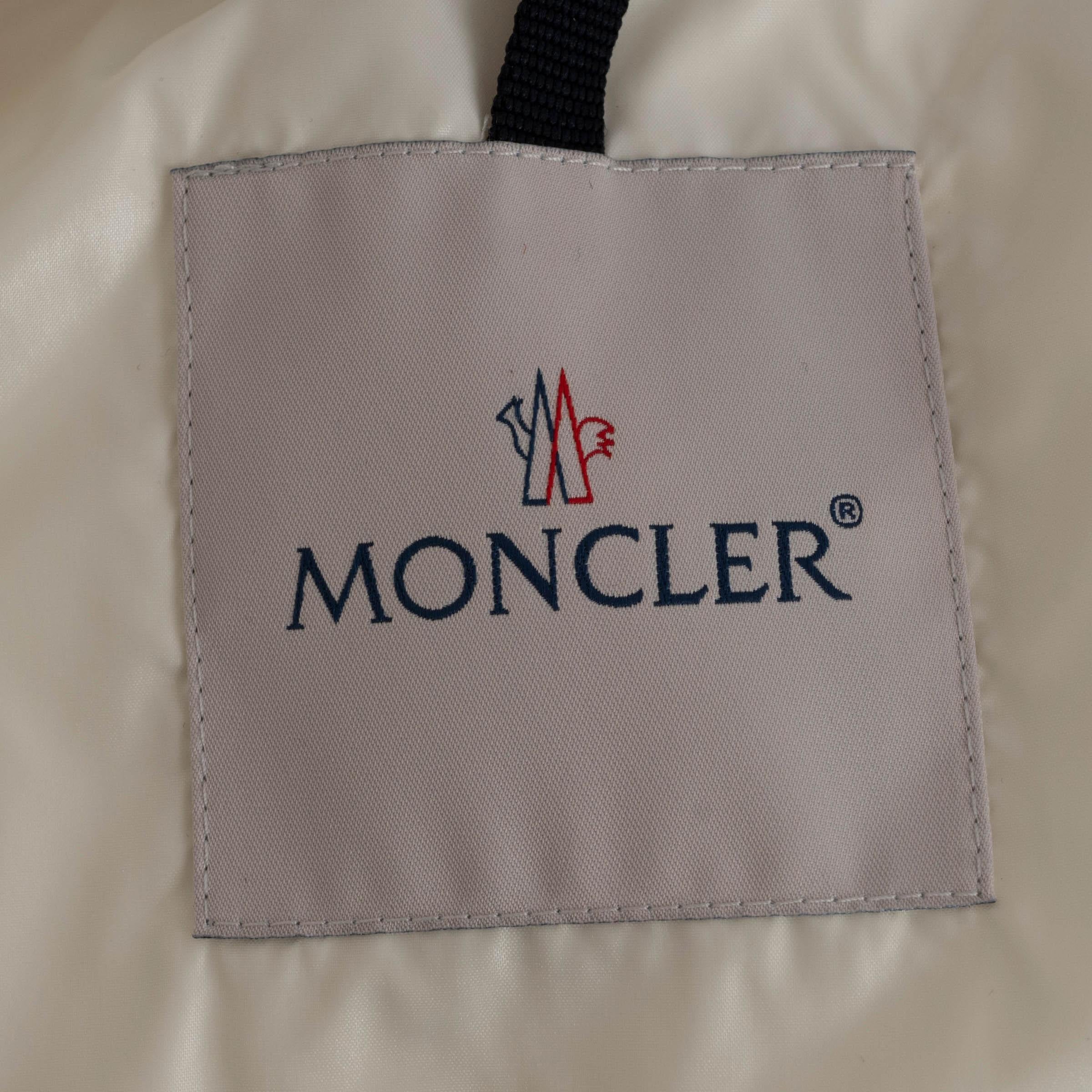 MONCLER schillernde weiße Nylonjacke 2020 DAOS DOWN PUFFER Jacke 1 S 2