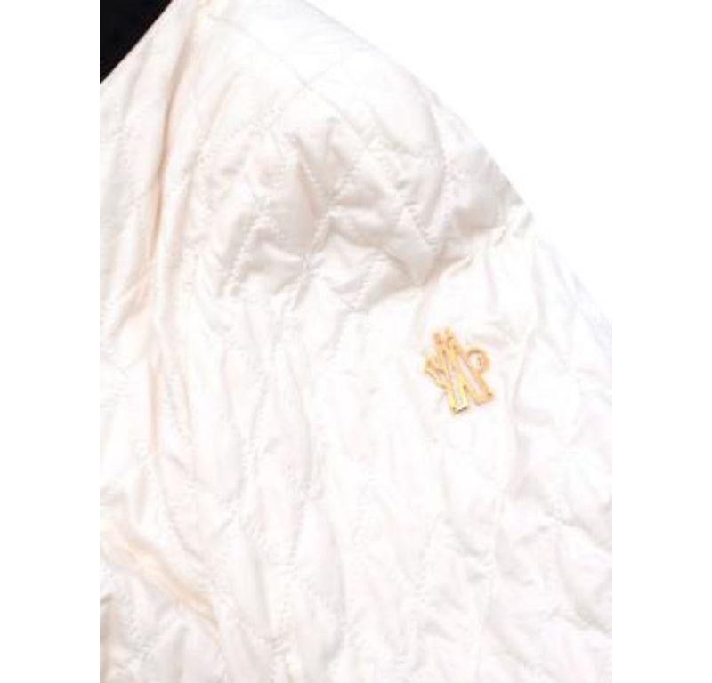 Women's or Men's Moncler Ivory Quilted Gracie Jacket For Sale