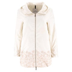 Giacca Moncler con ricamo floreale