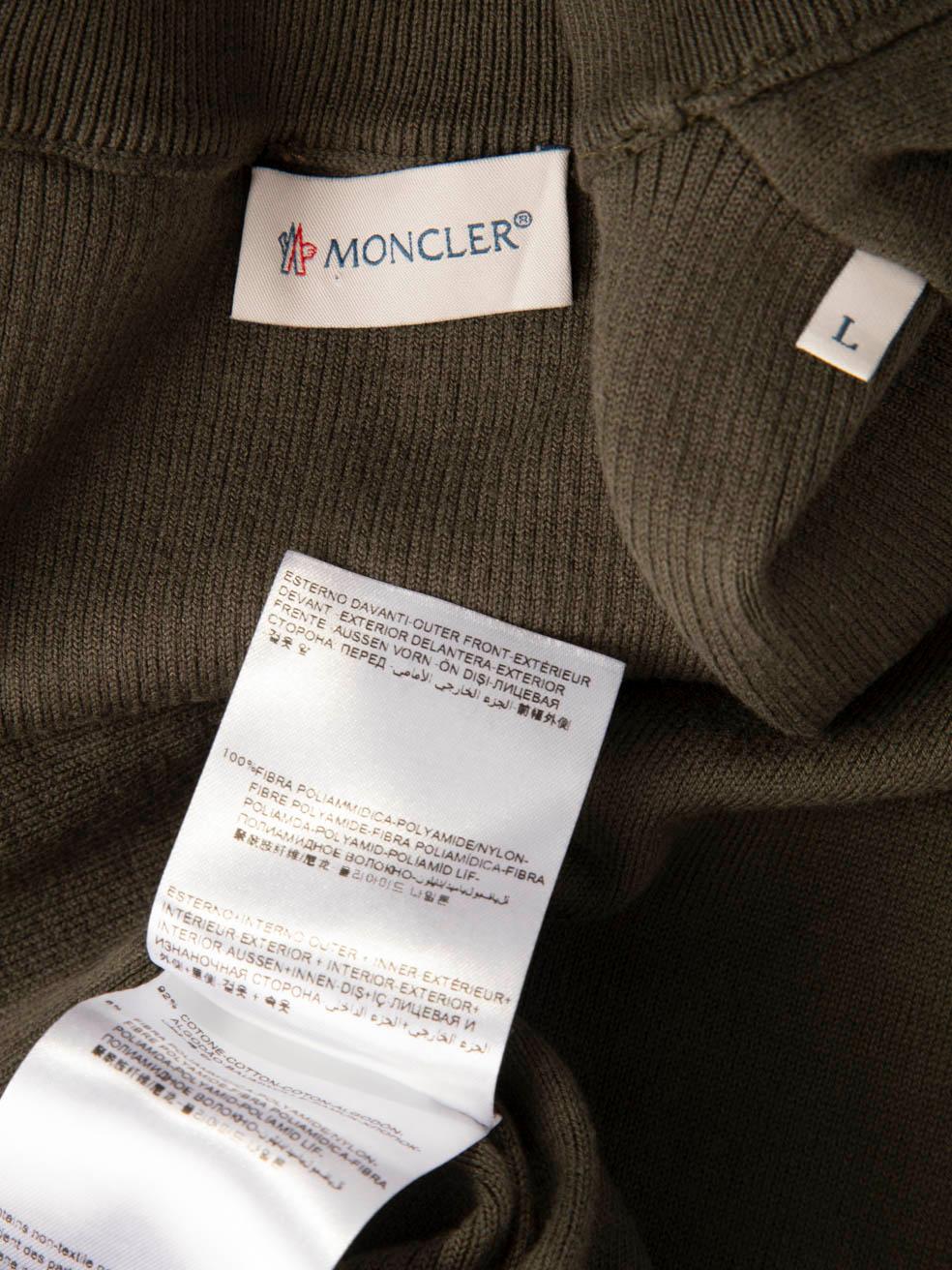 Women's Moncler Khaki Full-Zip Gilet Size XL
