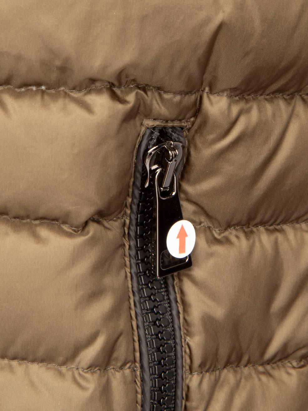 Moncler Khaki Maglia Puffer Cardigan Taglia S in vendita 2