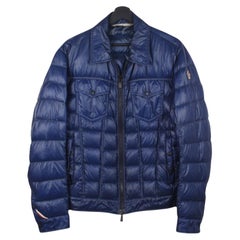 Moncler Lightweight Down Jacket 2020 Men's Blue Size M/L Excellent