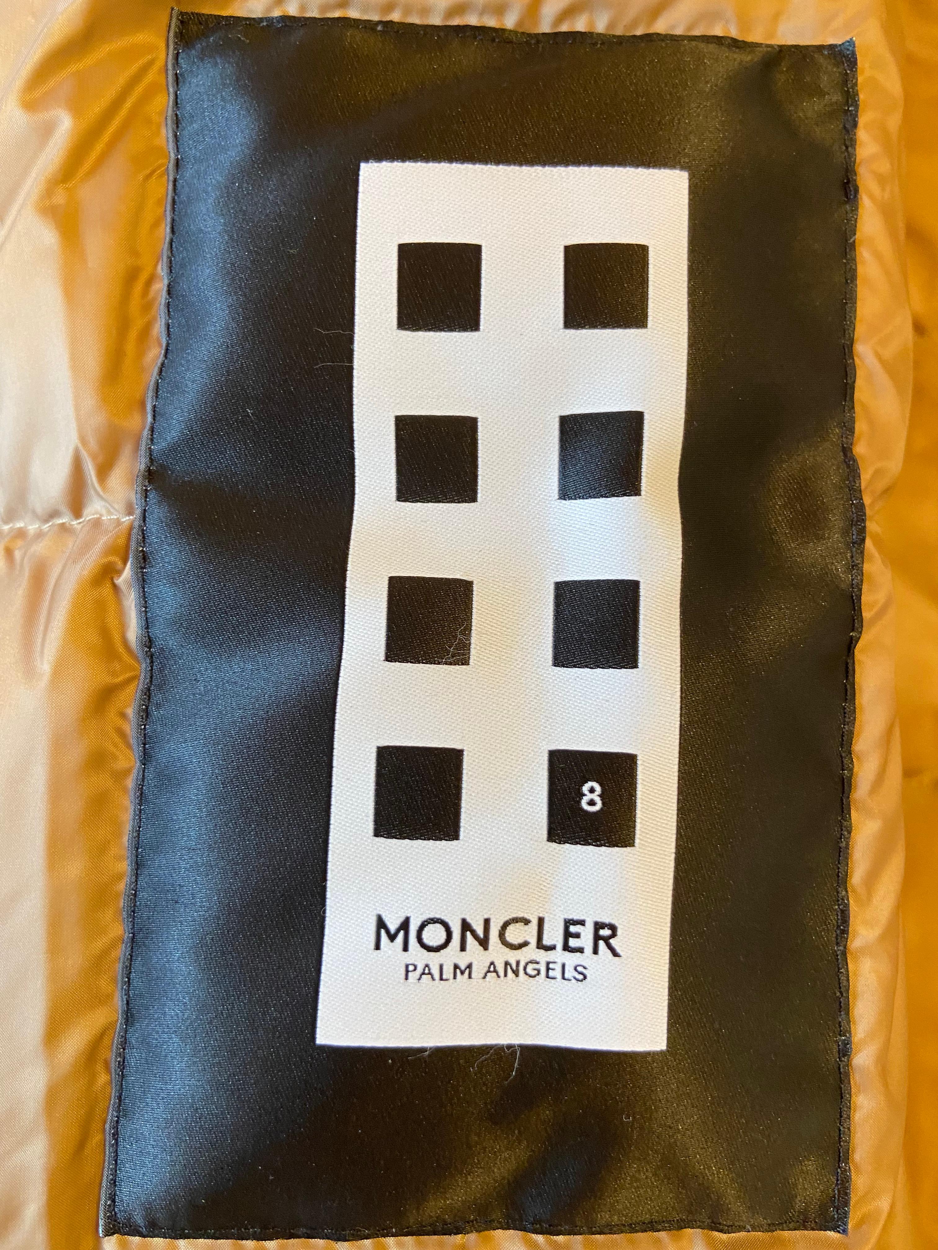 Moncler Limited Edition Camouflage Palm Angels Flare Mantel mit Schnappverschluss   im Angebot 9
