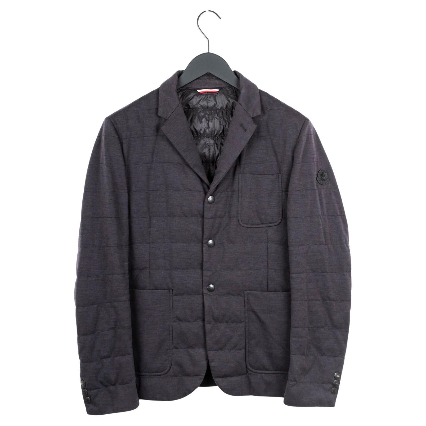 Moncler Men Jacket down quilted wool cashmere Size 2-M, S1945