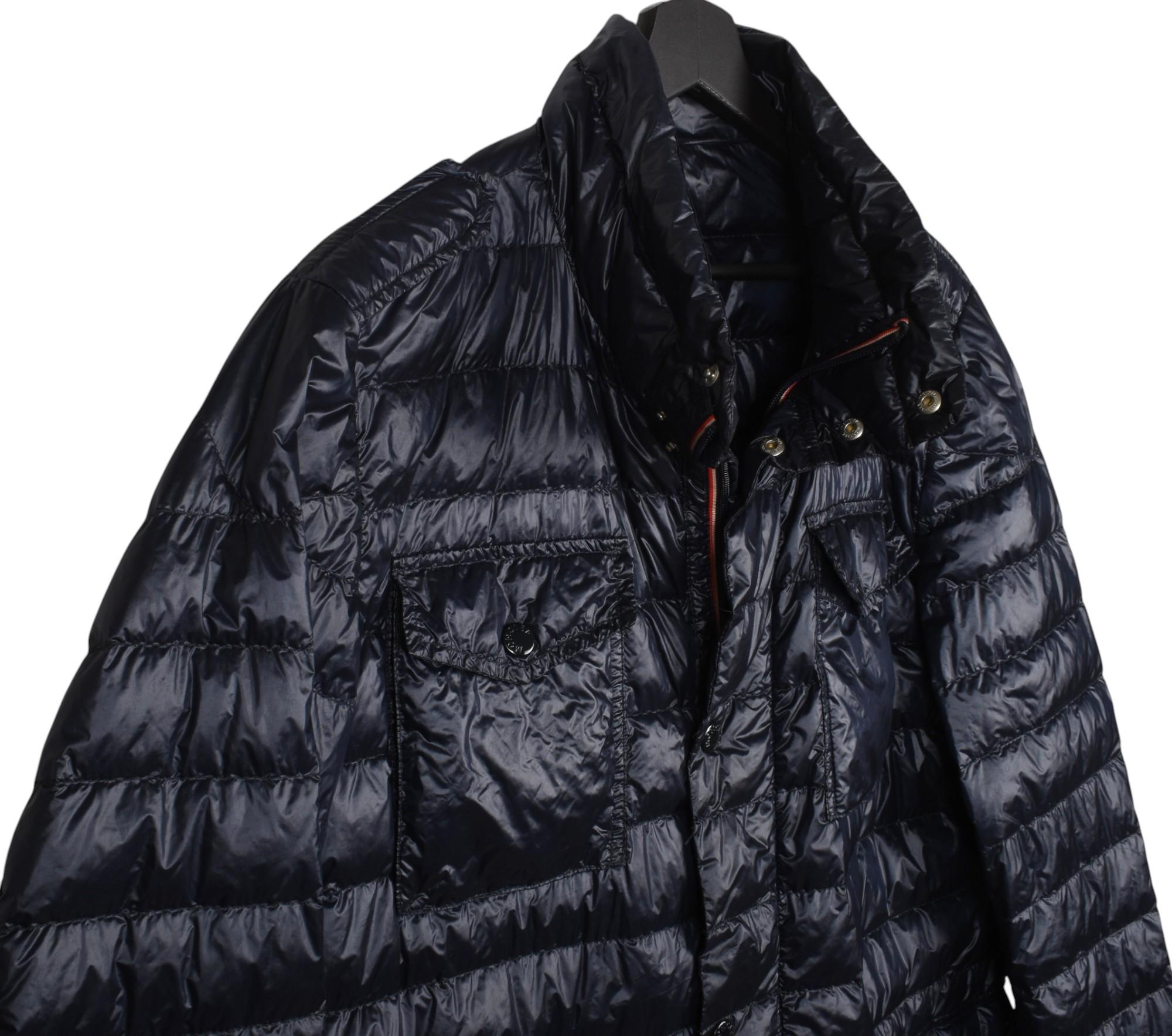 Black Moncler Men Jacket Omer Light Down Quilted Size 3/M-L, S1437 For Sale