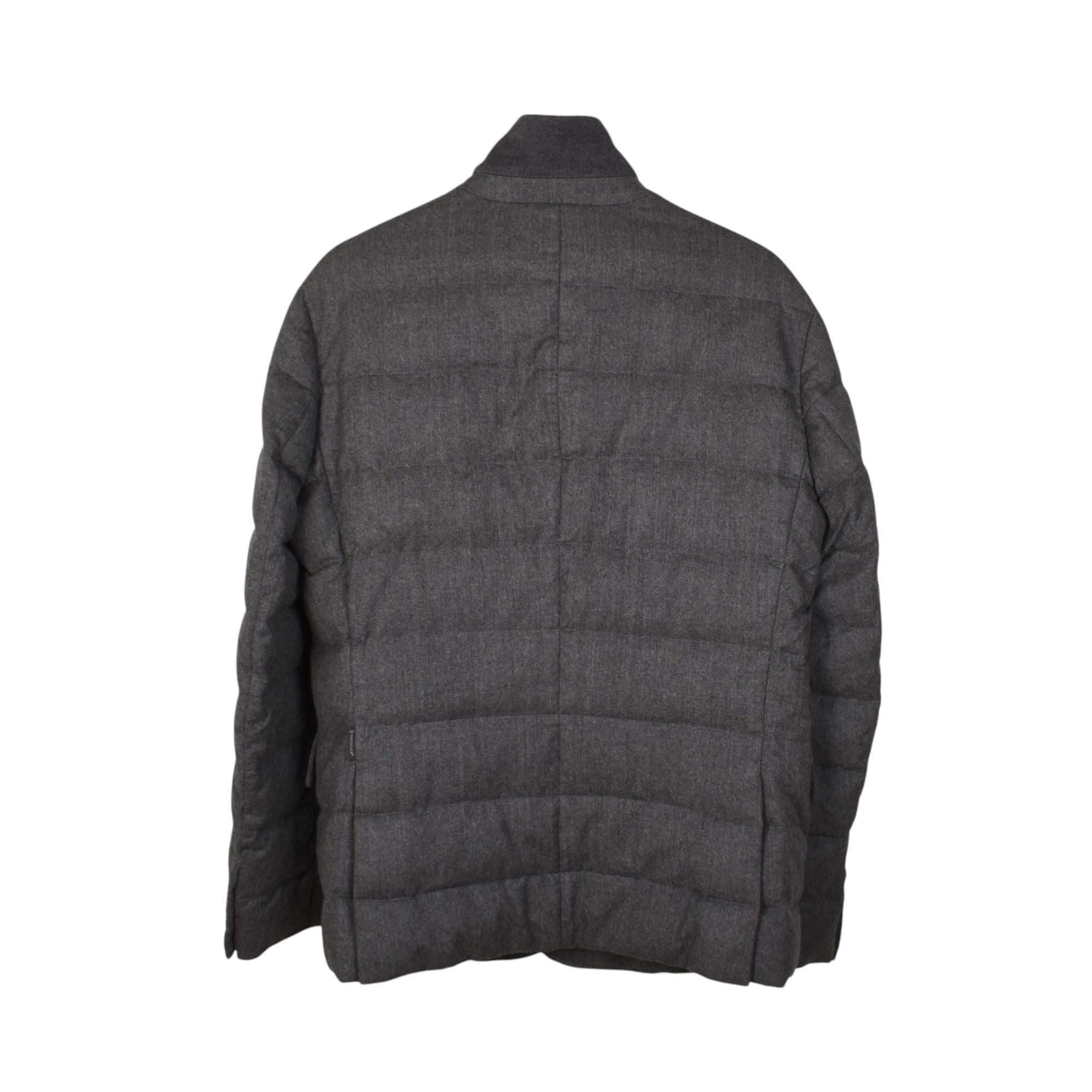 Black Moncler Men Jacket Rodin Quilted Down Size 3/M, S1427 For Sale