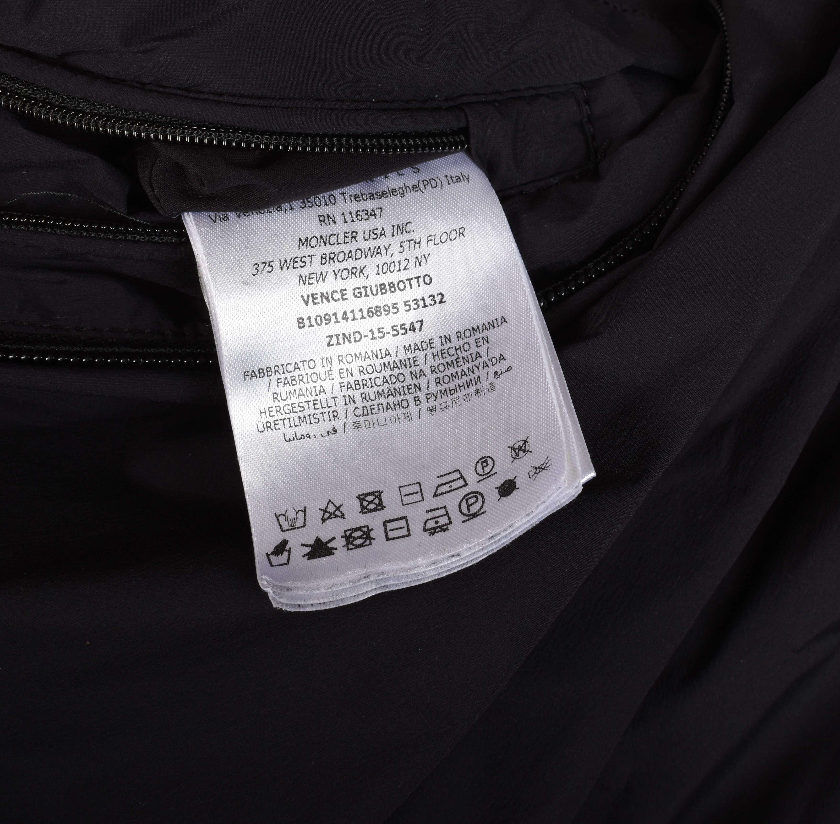 Moncler Hommes Veste Vence Bomber Taille 4 - Large, S1358 Excellent état - En vente à Kaunas, LT