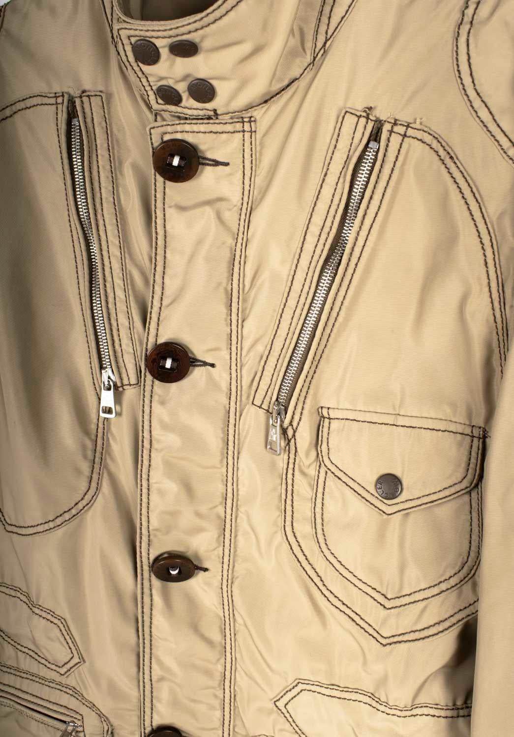 Beige Moncler Men Jacket Vintage Light Size 3/Large For Sale