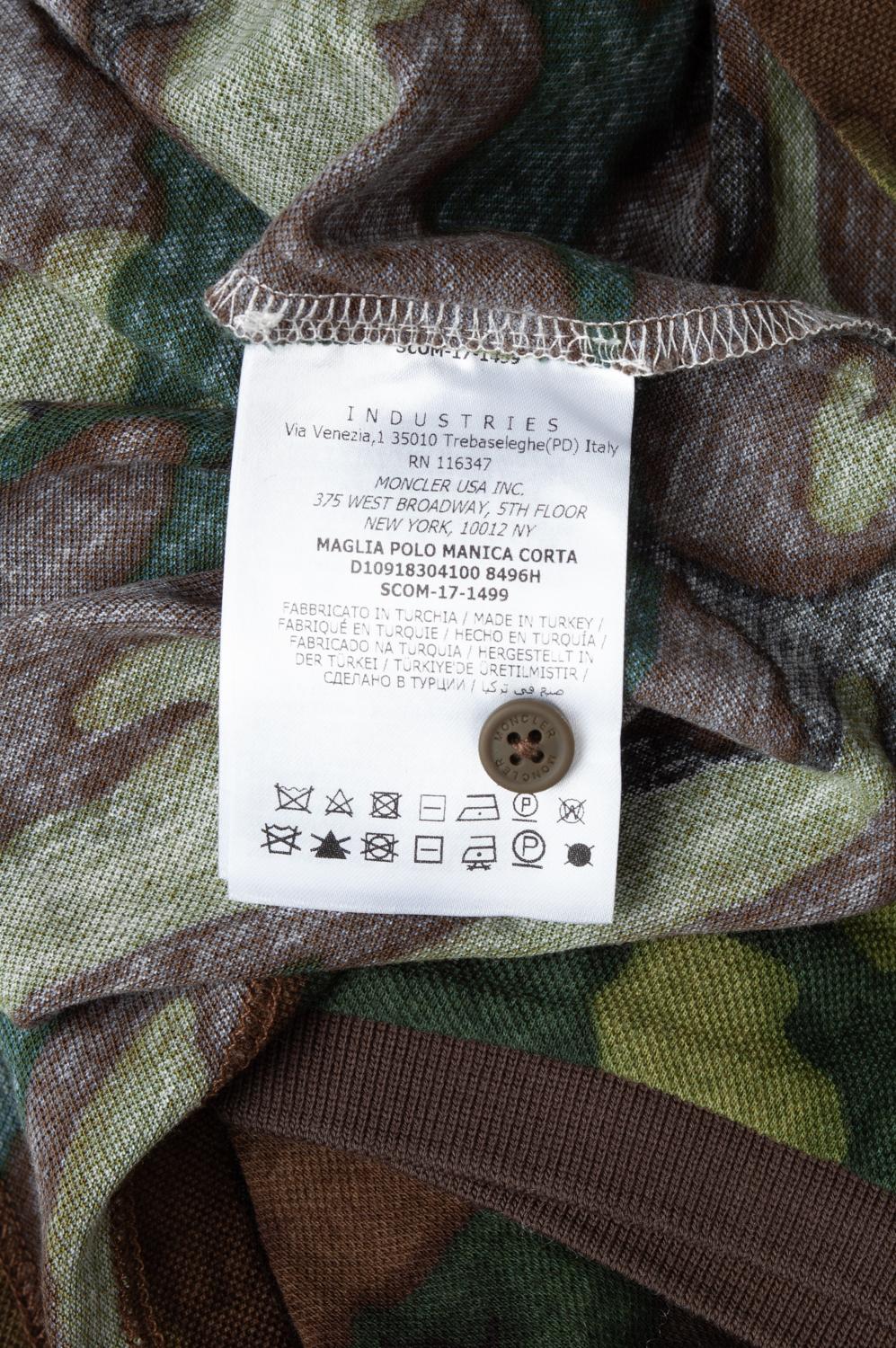 Camo moncler polo best sale