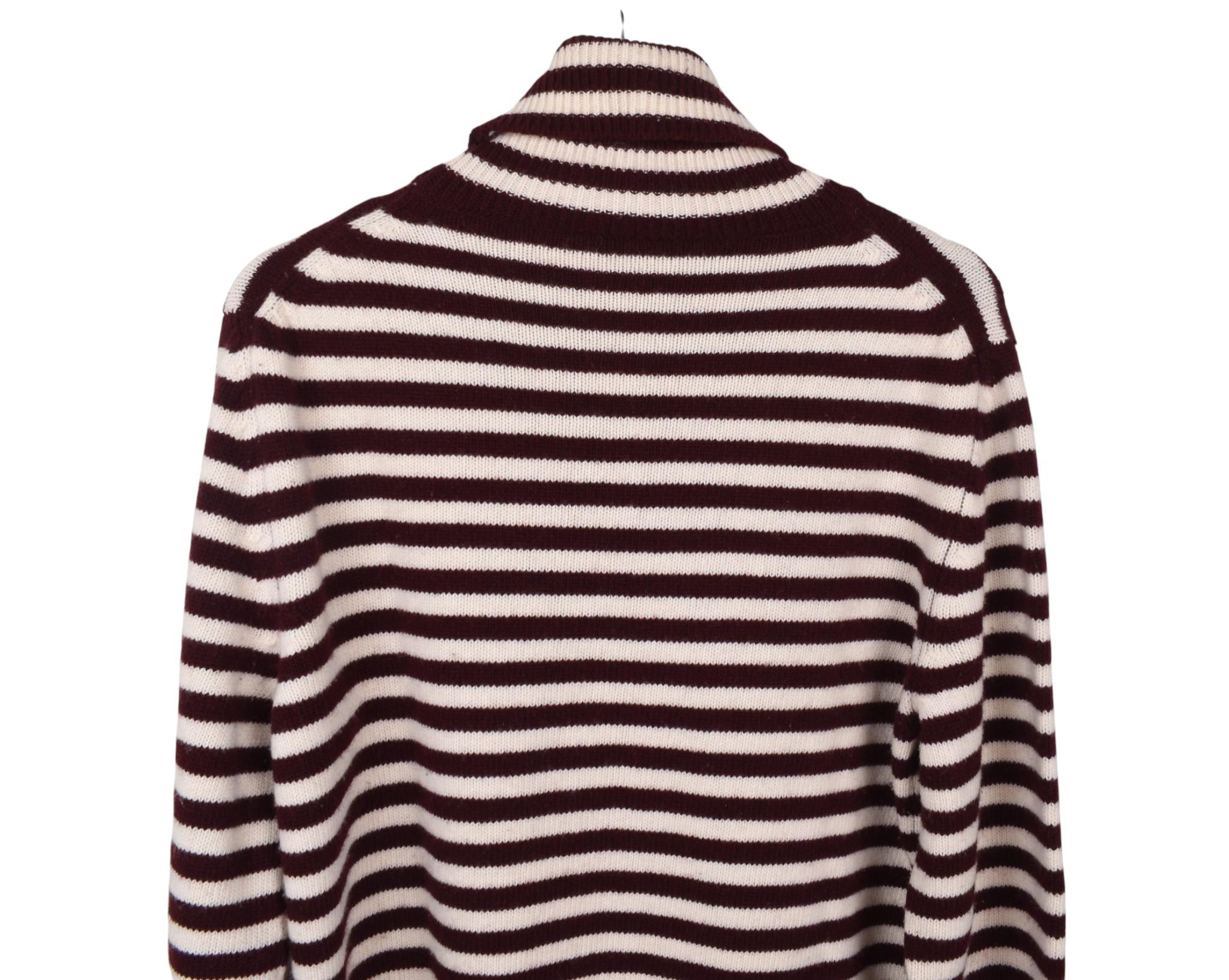 Moncler Homme Pull à col roulé rayé Taille L, S1696 en vente 2