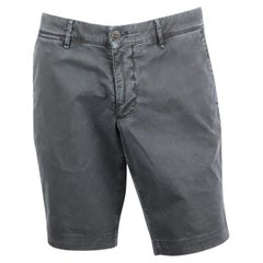Moncler Men's Distressed Stretch Cotton Shorts It 50 Uk/Us Waist 34