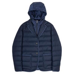 Doudoune Moncler Martinville pour homme, bleu laine, taille 2 (S-M)