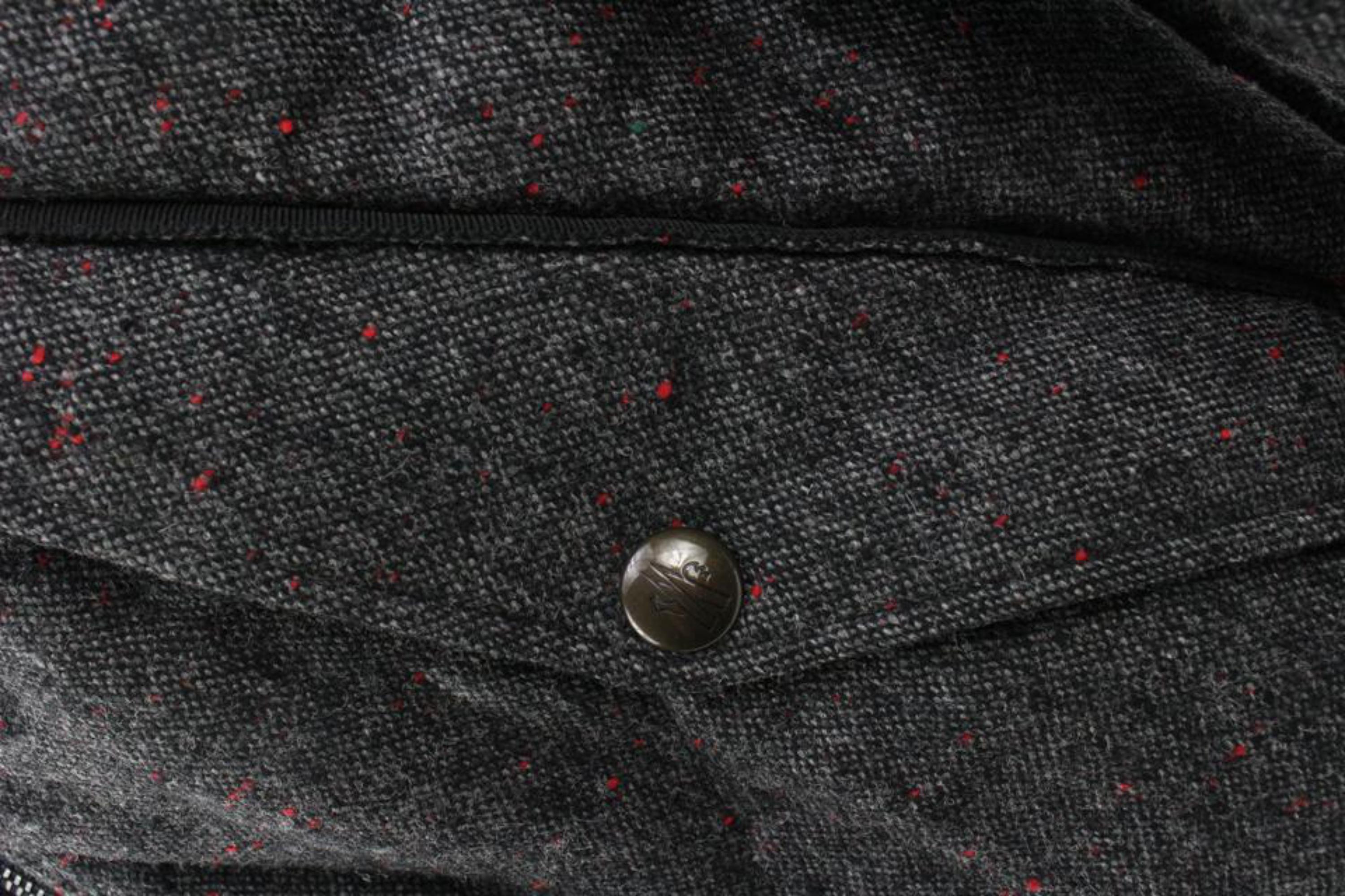 Moncler Mens Medium Size 2 Gamme Bleu Grey Quilted Denim Puffer Jacket 14mo34s 3