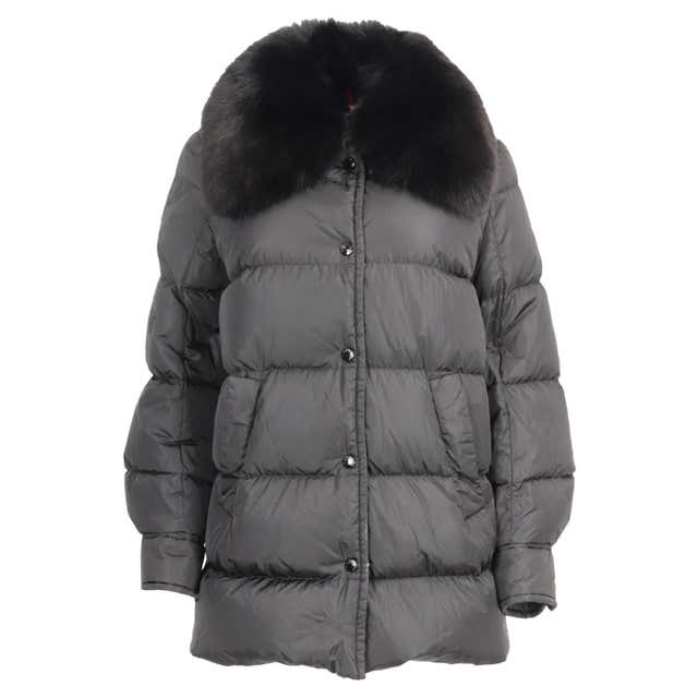 Moncler Margarita Coyote Fur-Trimmed Jacket and Rabbit Fur Vest at ...