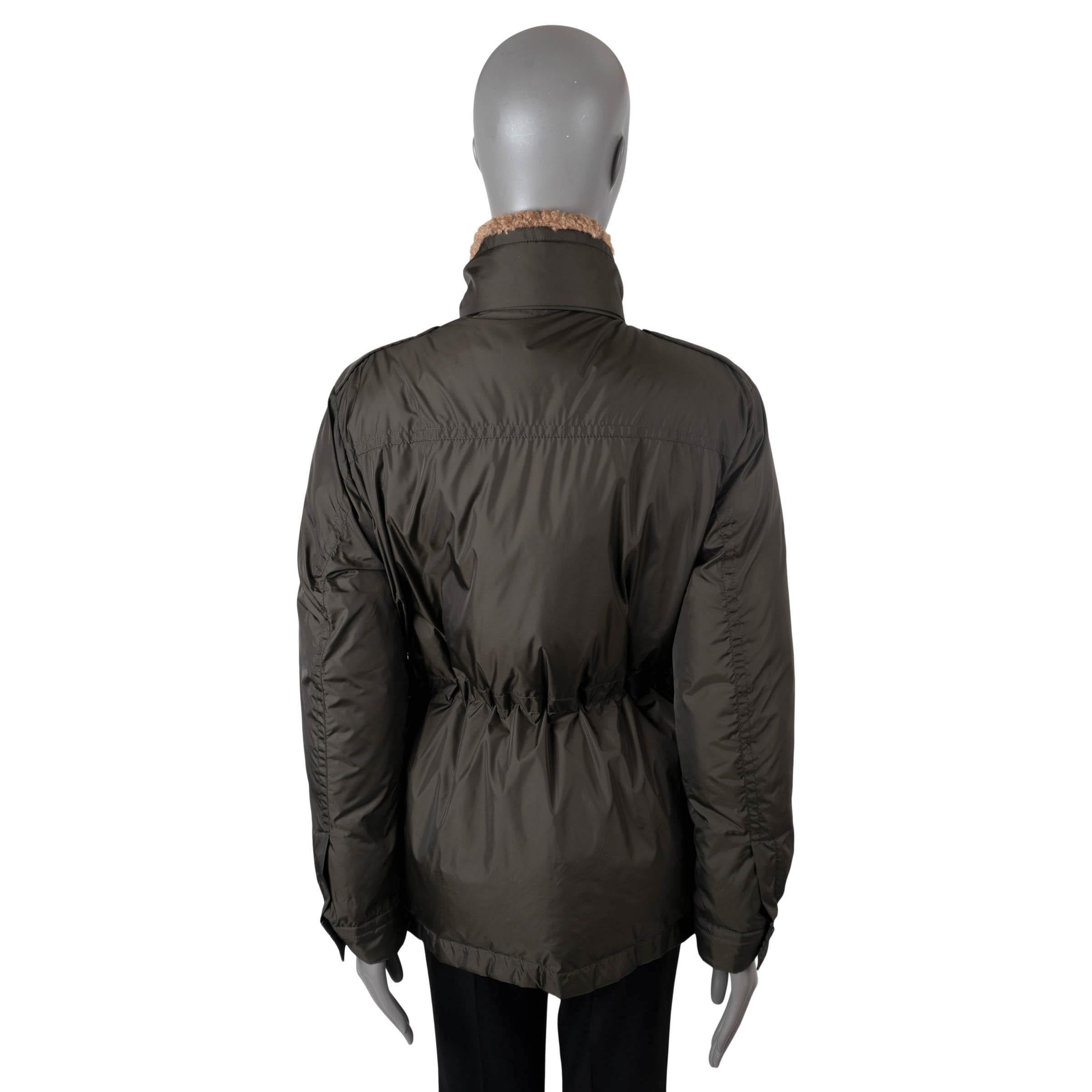 Noir MONCLER vert militaire polyamide 2022 BRUTET DOWN PUFFER Jacket 1 S en vente