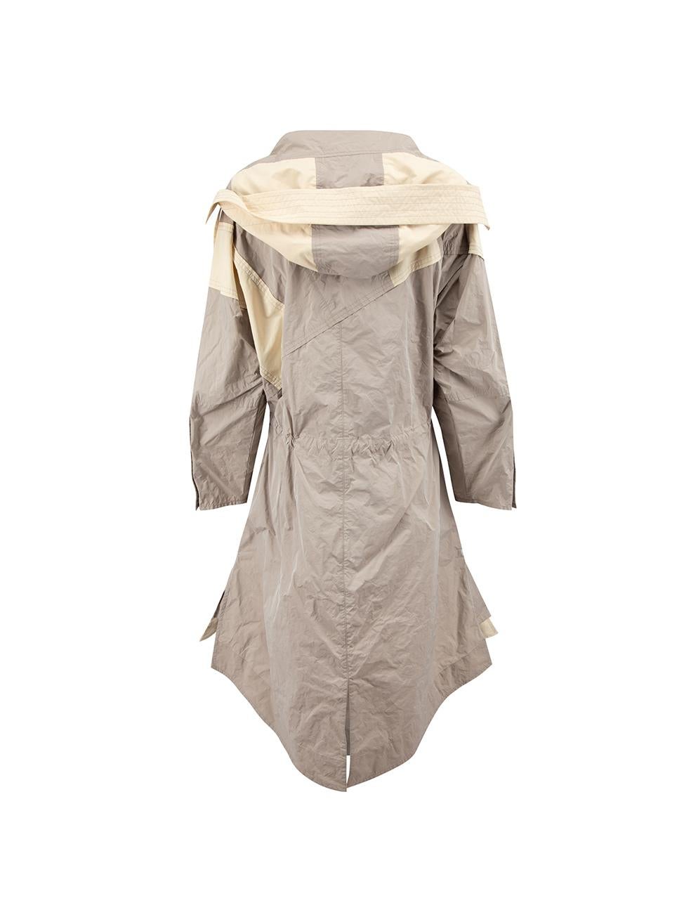 Moncler Moncler Genius Grey 1952 Freesia Long Raincoat Size XS In New Condition For Sale In London, GB