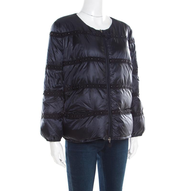 navy blue moncler vest