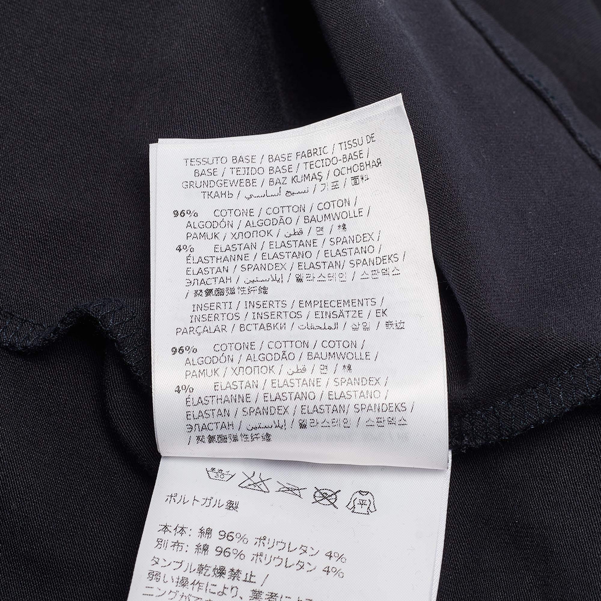 Femenino o masculino Moncler Top sin mangas de punto de algodón azul marino con volantes 12 años en venta