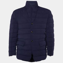 Moncler Navy Blue Deydier Down Puffer Jacket M